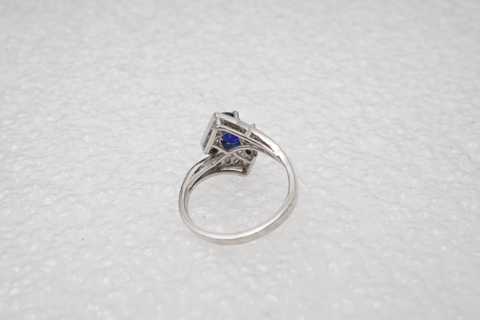 A sapphire and diamond ring